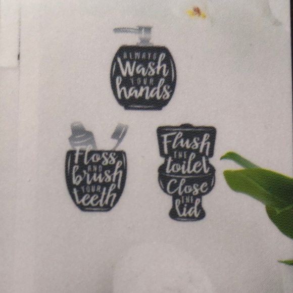 ☀️ 3/$10 Wall removable sticker Decor for bathroom (see description) - Picture 1 of 4